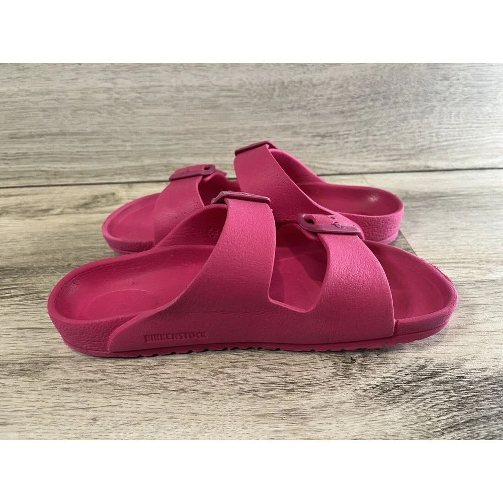 Birkenstock Arizona Eva Size Ladies Womens 2‎ Pink Buckle Sandals Summer